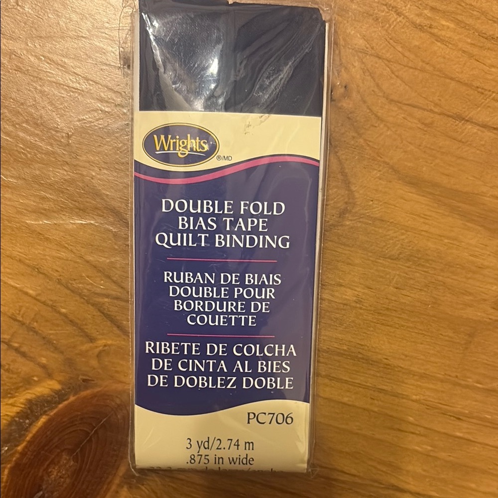 Wrights Cream Double Fold Bias Tape